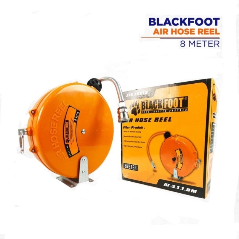 BLACKFOOT Selang Kompresor/Air Hose Reel 8 Meter