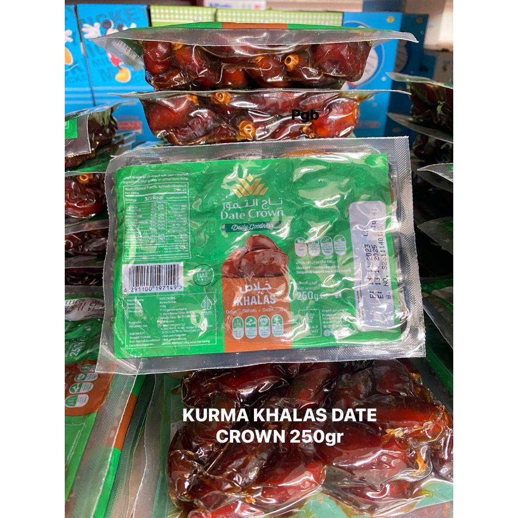 

Date Crown Kurma Khalas (250g) dari UAE in Thermo Pack