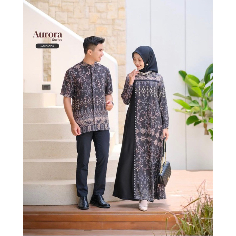 COUPLE AURORA DRESS PAYET SIZE S KEMEJA PANJANG M BY BBCCOLLECTIONS/BESHECOLLECTIONS