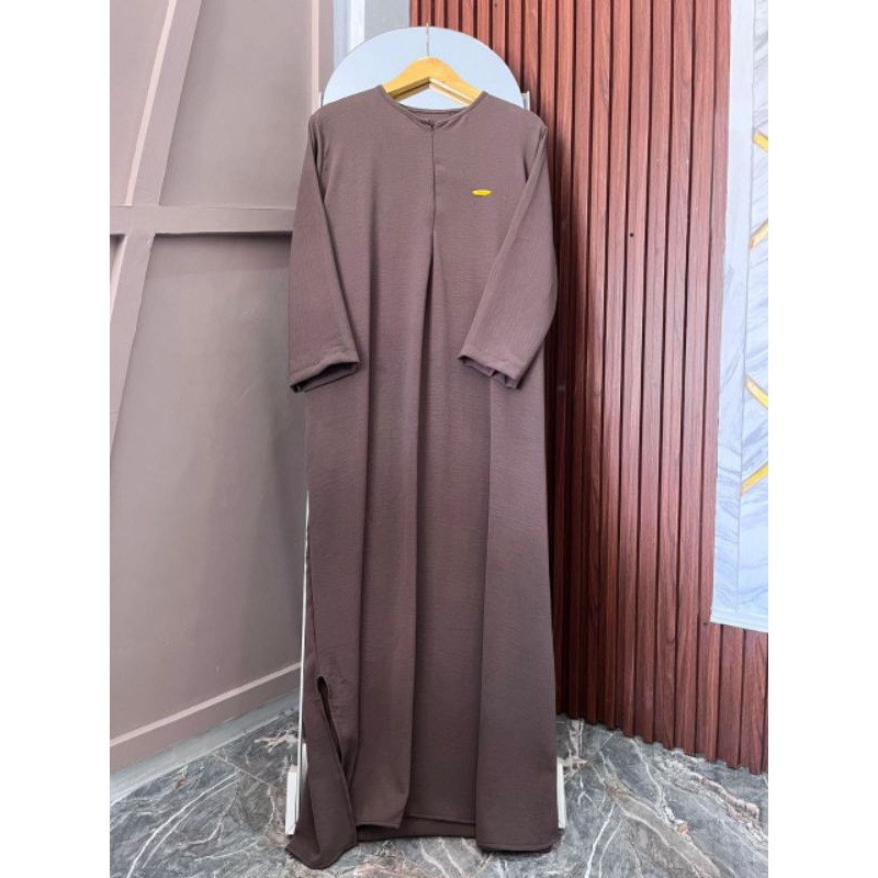[BEST SELLER] Daily Polos Long Busui | Gamis Simple Abaya-Dove Mauve