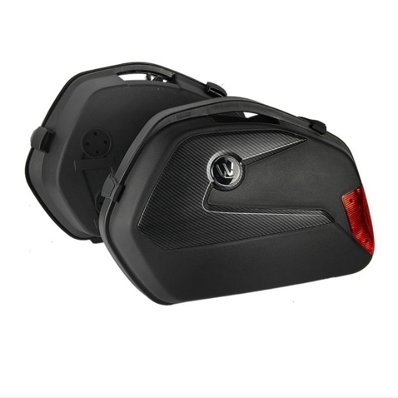 1set Universal Motorcycle Side Cases Panniers 20l Cargo Boxes Motorbike Luggage Tail Box For Sportst