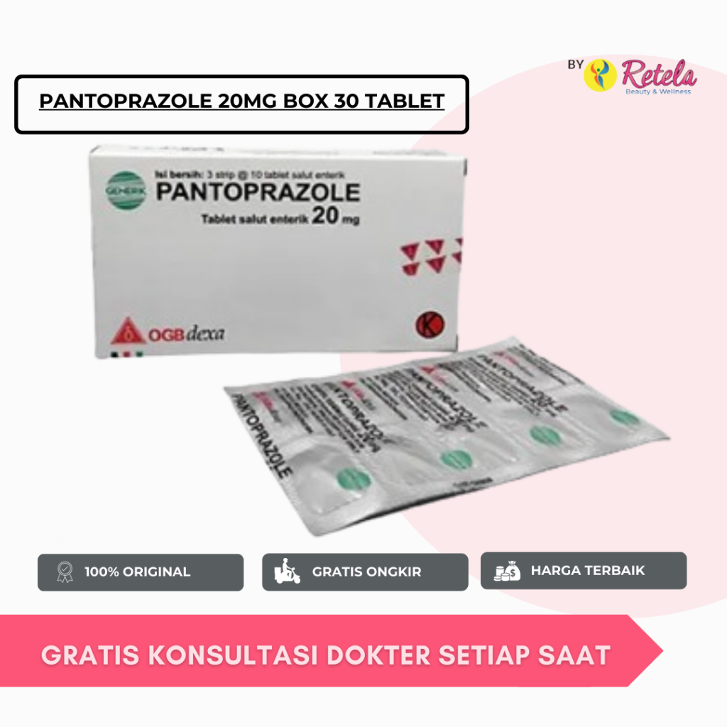 PANTOPRAZOLE 20MG BOX 30 TABLET