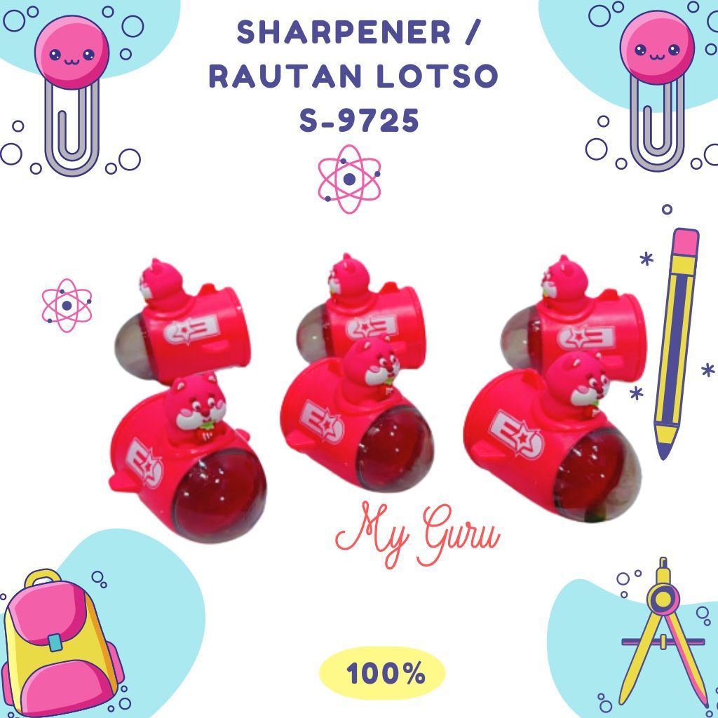 

[PCS] SHARPENER / SERUTAN PENSIL LOTSO PINK 2 LUBANG KARAKTER HELIKOPTER LUCU / RAUTAN LOTSO STOBERY LUCU S-9725