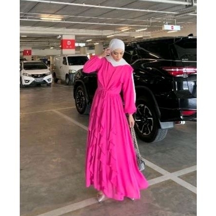 new maira dress fuschia gonegani