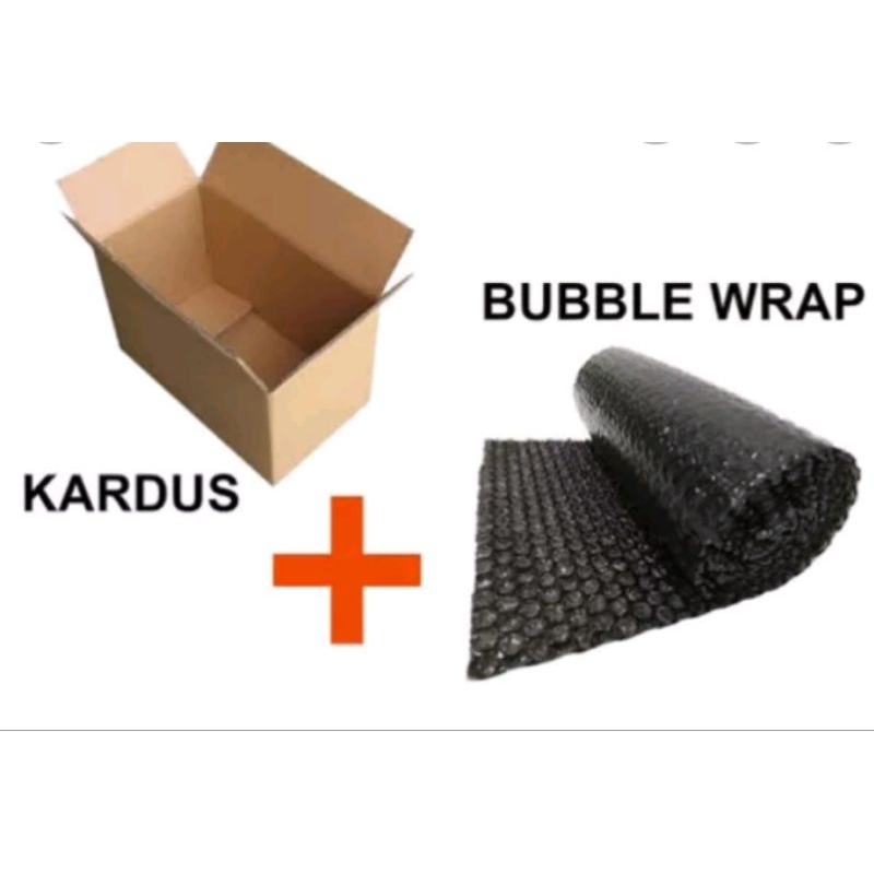 

TAMBAHAN BUBLE WRAP + KARDUS+HPL(pelindung ram)