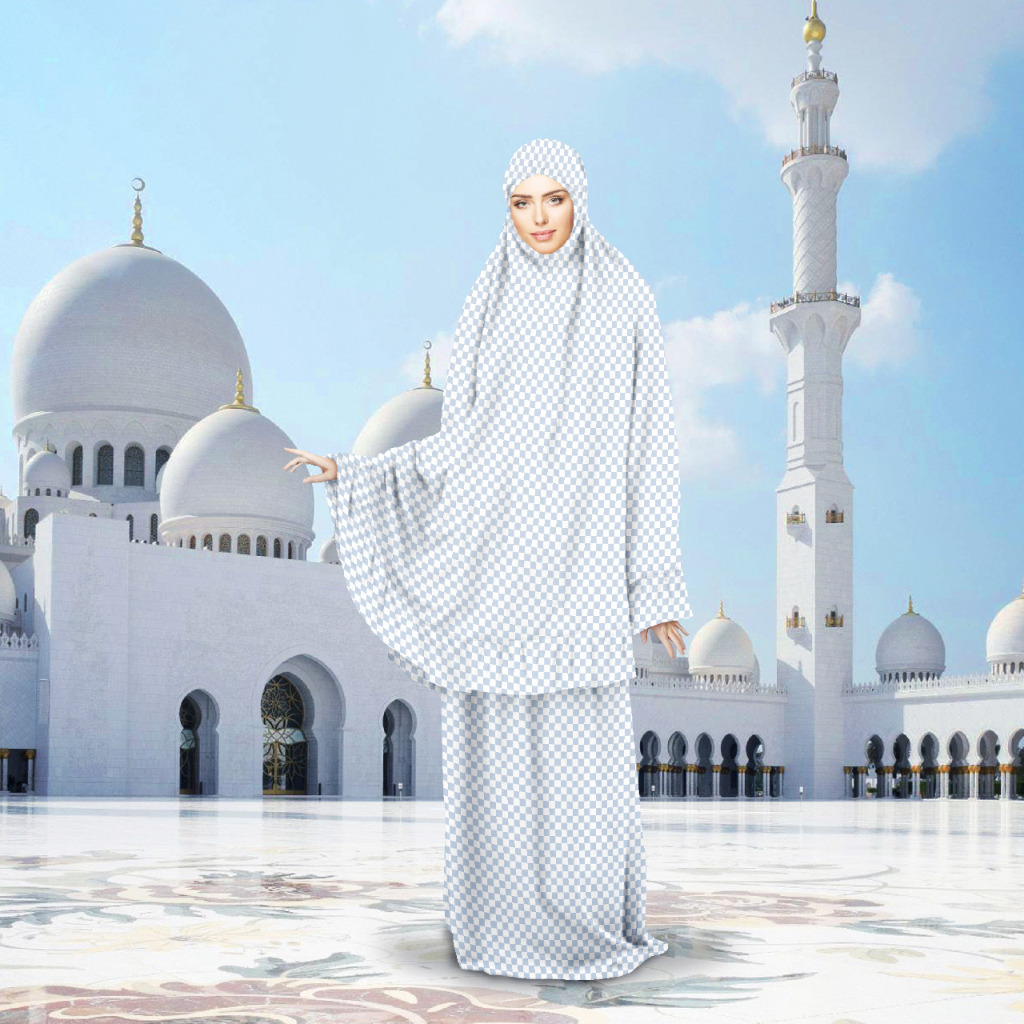 HooDiestro - Termurah AL Jabari Mukena Katun Embos XL Dewasa Murahh