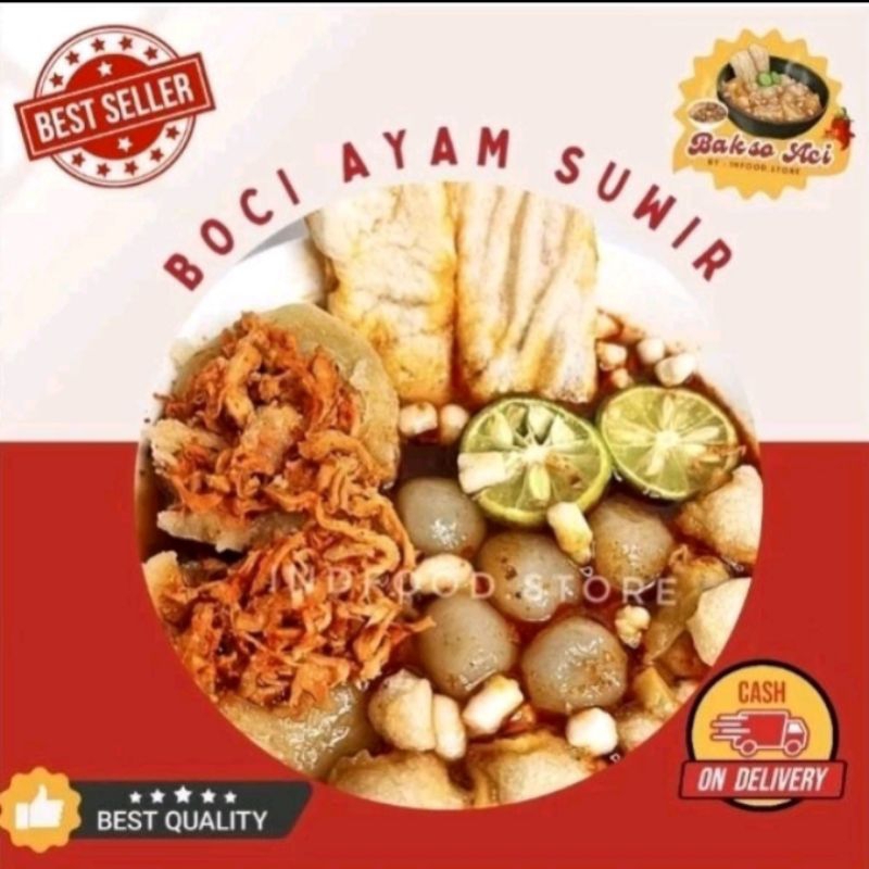 

baso Aci ayam suwir jumbo 1 bungkus