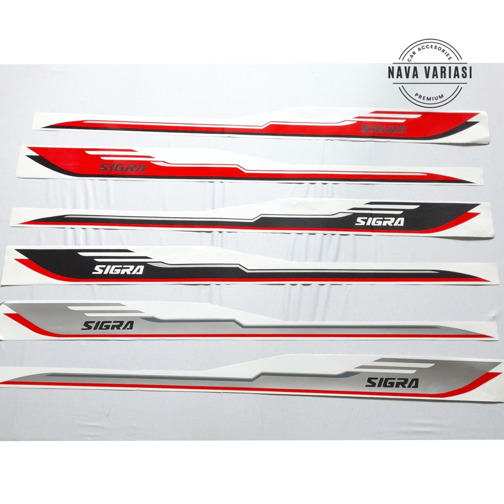 Stiker Samping Mobil Sigra Stiker Body Samping Mobil Sigra All Variant