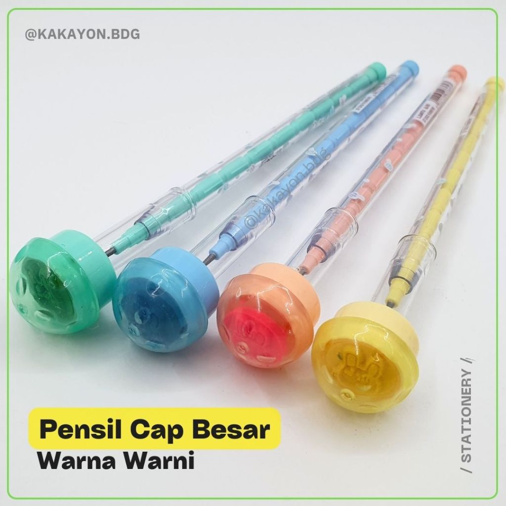 

Pensil Lantu Susun Non Sharpening + Stempel Cap Besar Warna Warni LT1313