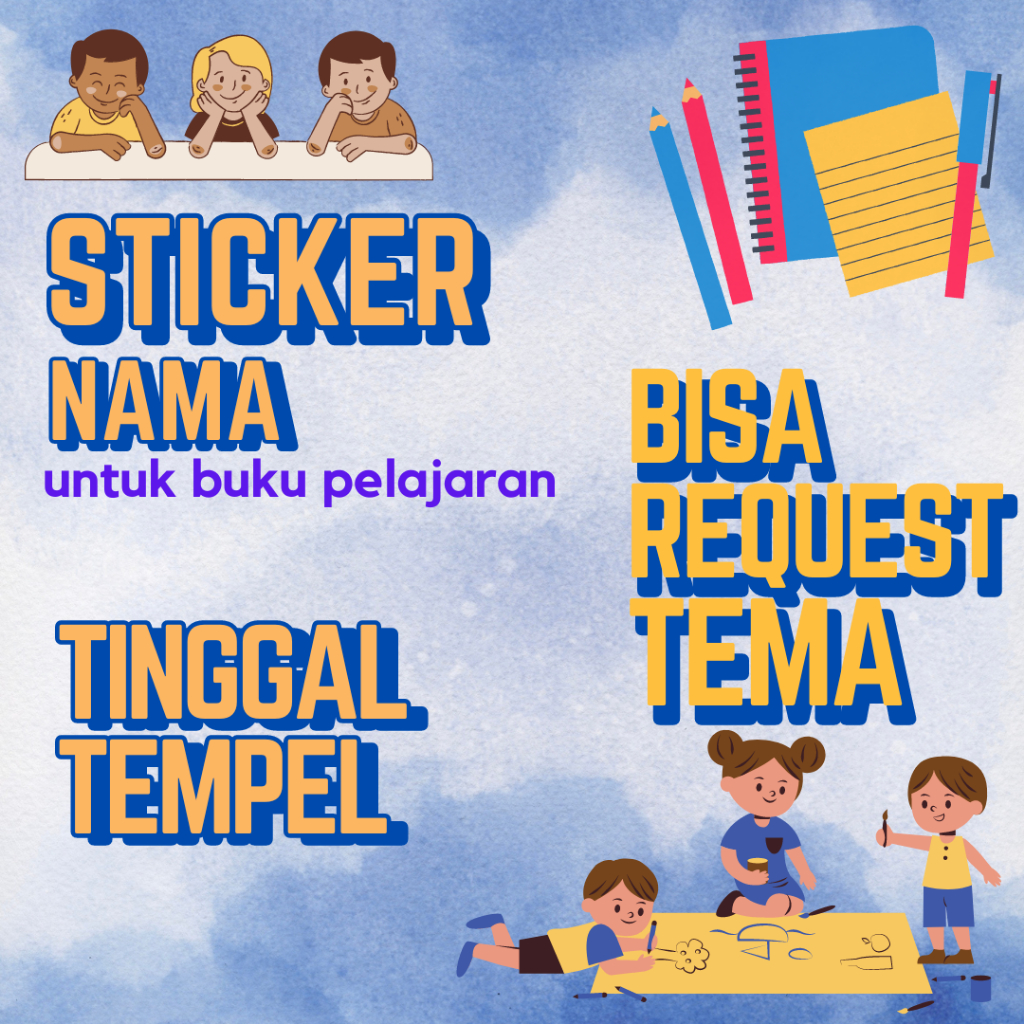 

Cetak Stiker Nama Buku Custom