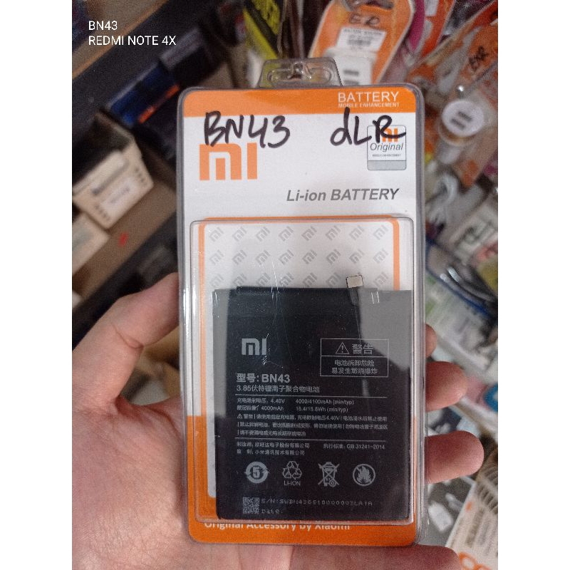 BATRE BATERAI HP BN43 XIAOMI REDMI NOTE 4 SNAPDRAGON / REDMI NOTE 4X SNAPDRAGON ORI PACK