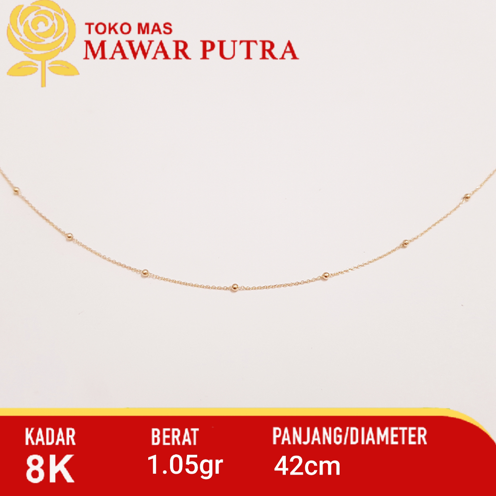 Kalung New UBS Gold JEDAR Kadar 8K