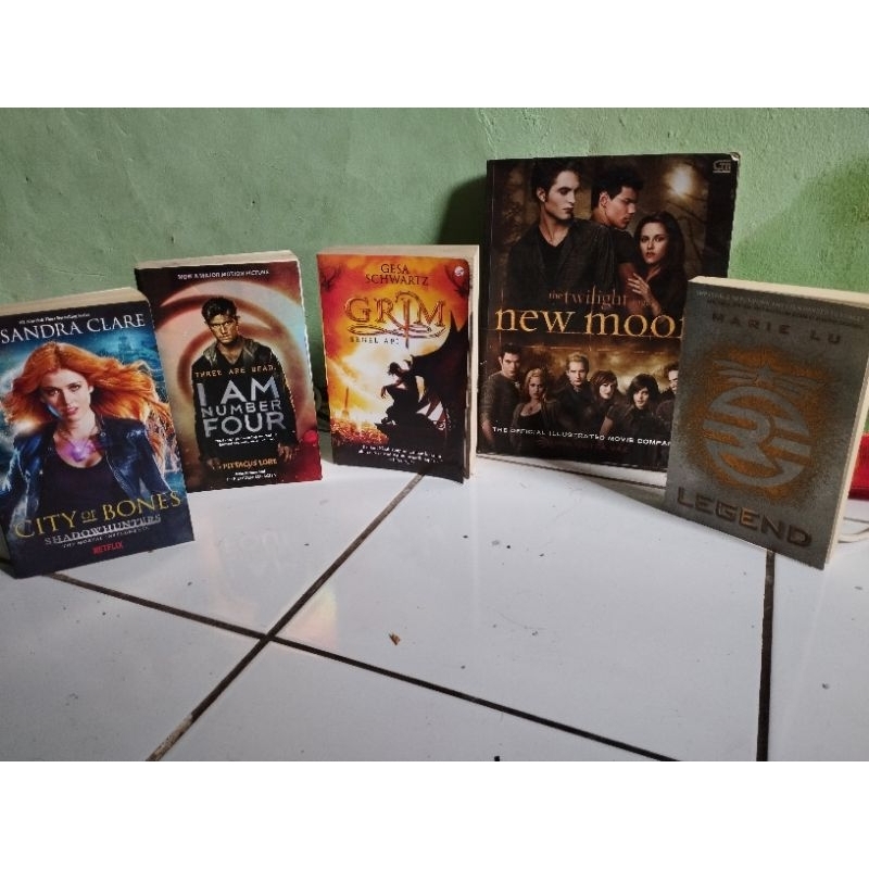 Buku Preloved I Am Number Four, Legend, City of Bones, Grim, Majalah New Moon