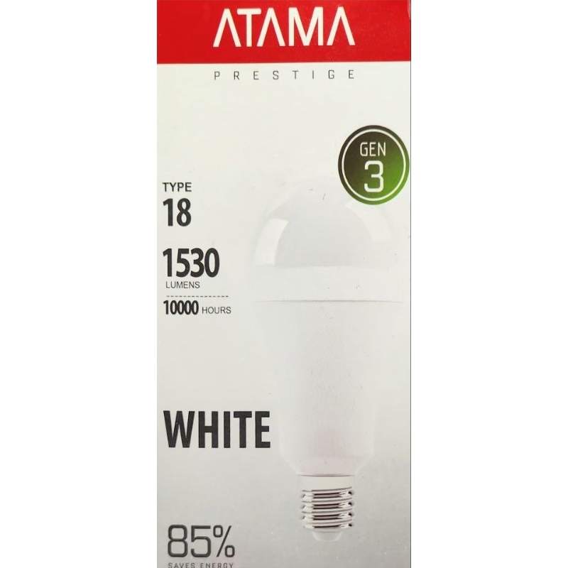 Lampu LED BULB ATAMA PRESTIGE Tipe 18 GEN 3 (NEW) Putih