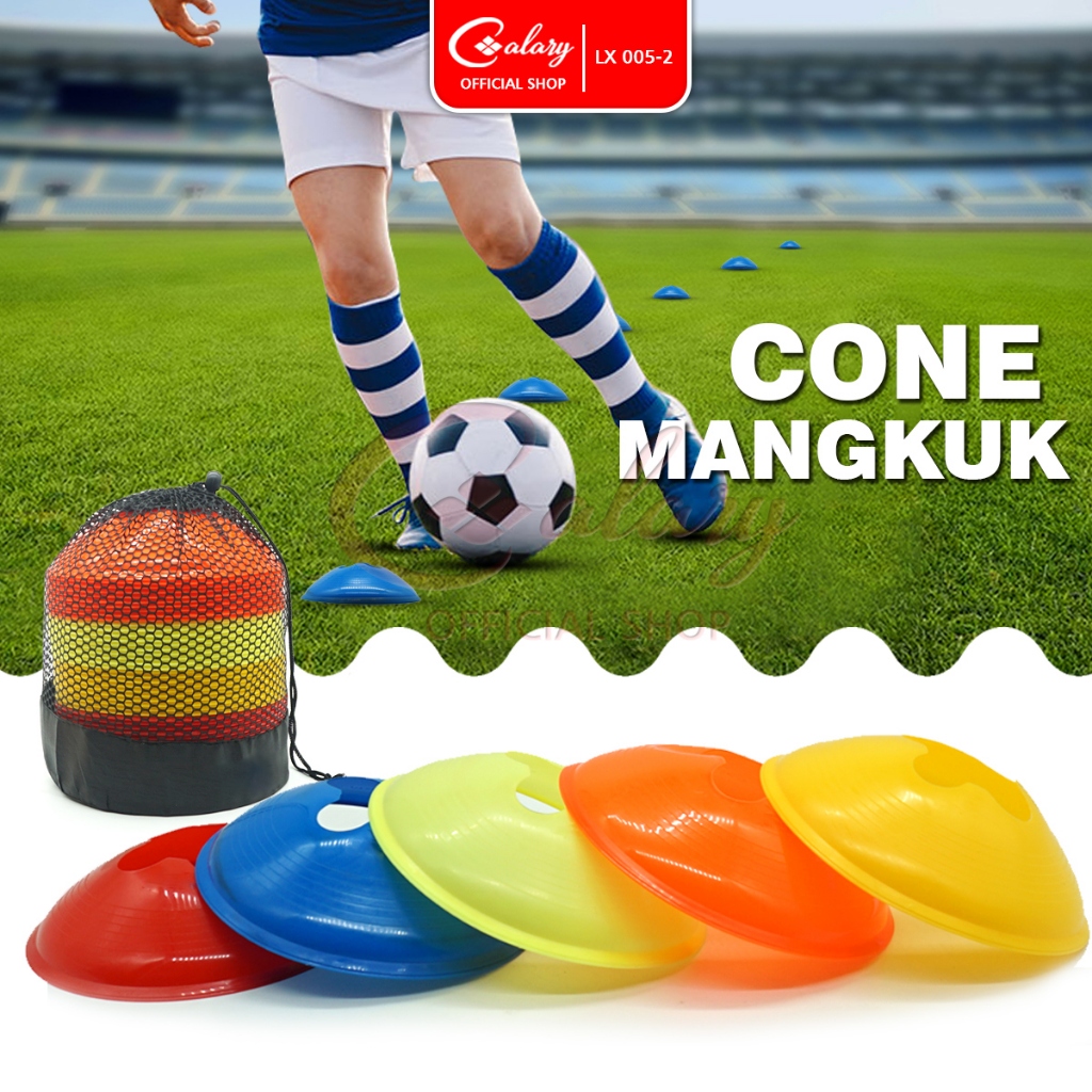 Foto Cone Cones Mangkuk Alat Olahraga Kun Mangkok Latihan Marker Sport Kerucut Futsal Sepak Bola 005-2