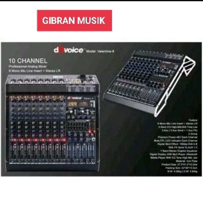 Mixer 8 channel dBvoice Valentine 8 Oryginal Mixer Audio dBvoice Valentine 8