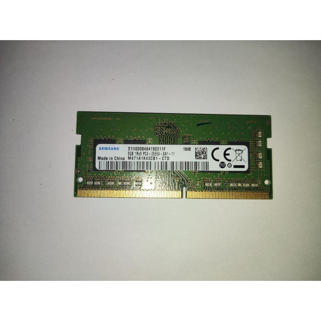 RAM SODIMM DDR4 8Gb Samsung bekas normal copotan laptop