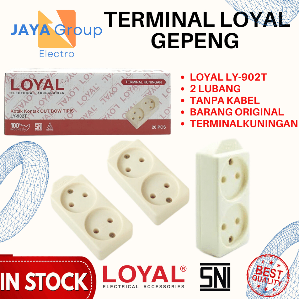 TERMINAL GEPENG STOP KONTAK GEPENG COLOKAN LISTRIK GEPENG LOYAL