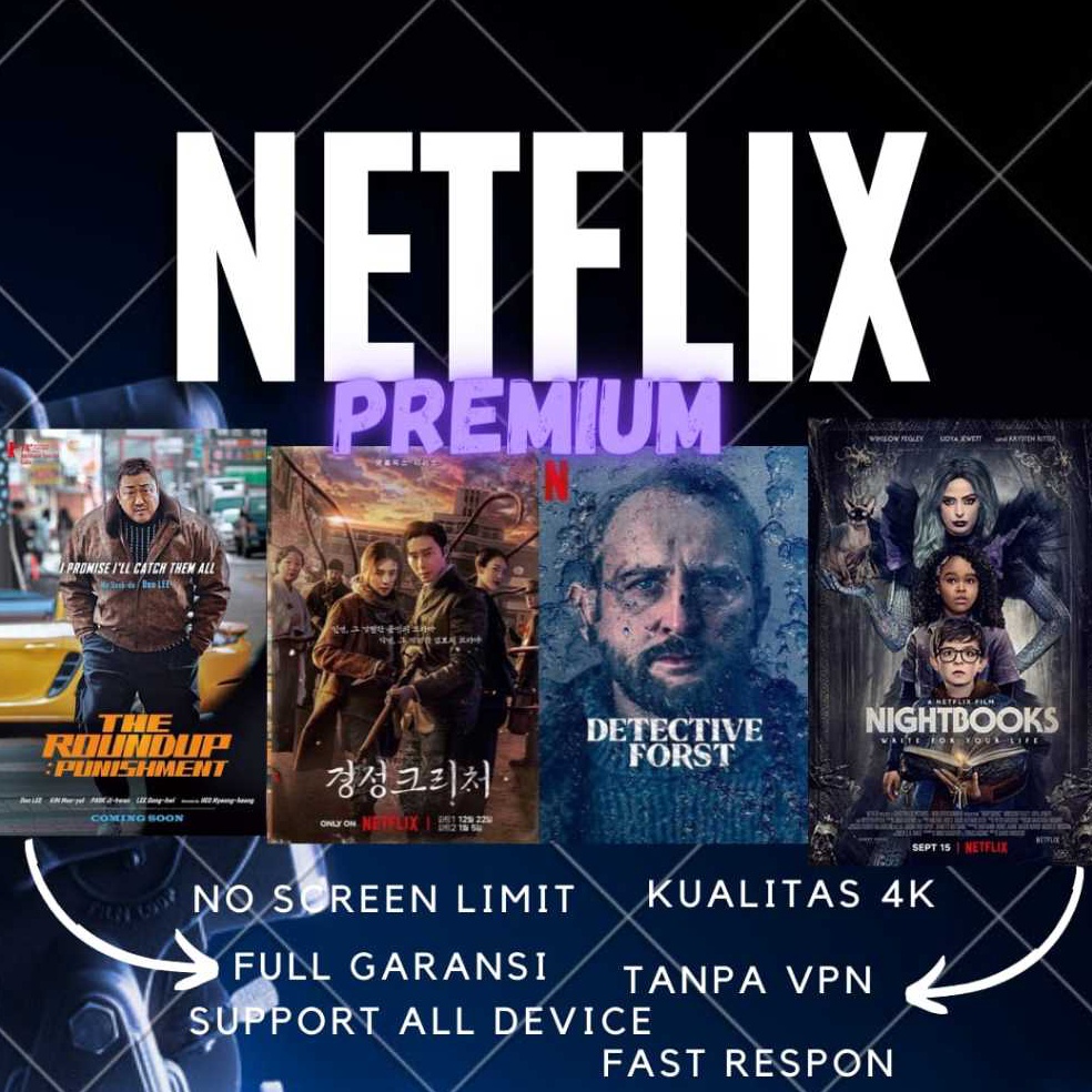 Menarik Netflix 1 Tahun 4K Ultra HD