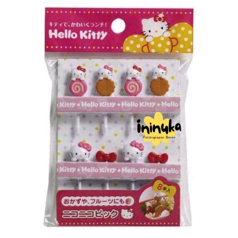Bento Food Pick Hello Kitty Tusukan Bekal Bento Tools