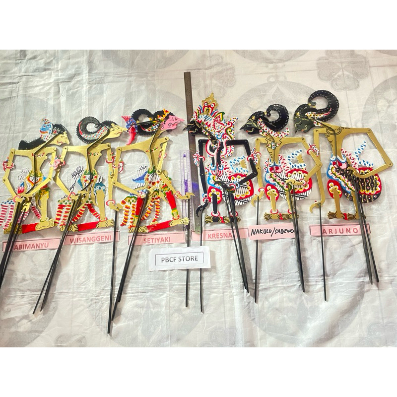 WAYANG kertas PAKET 6 WAYANG MURAH