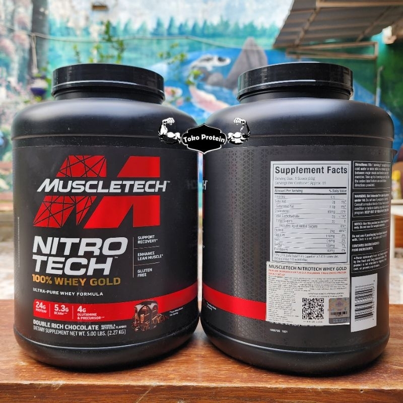 BPOM AOM Nitrotech Whey GOLD 5lbs Isolate Nitro Tech
