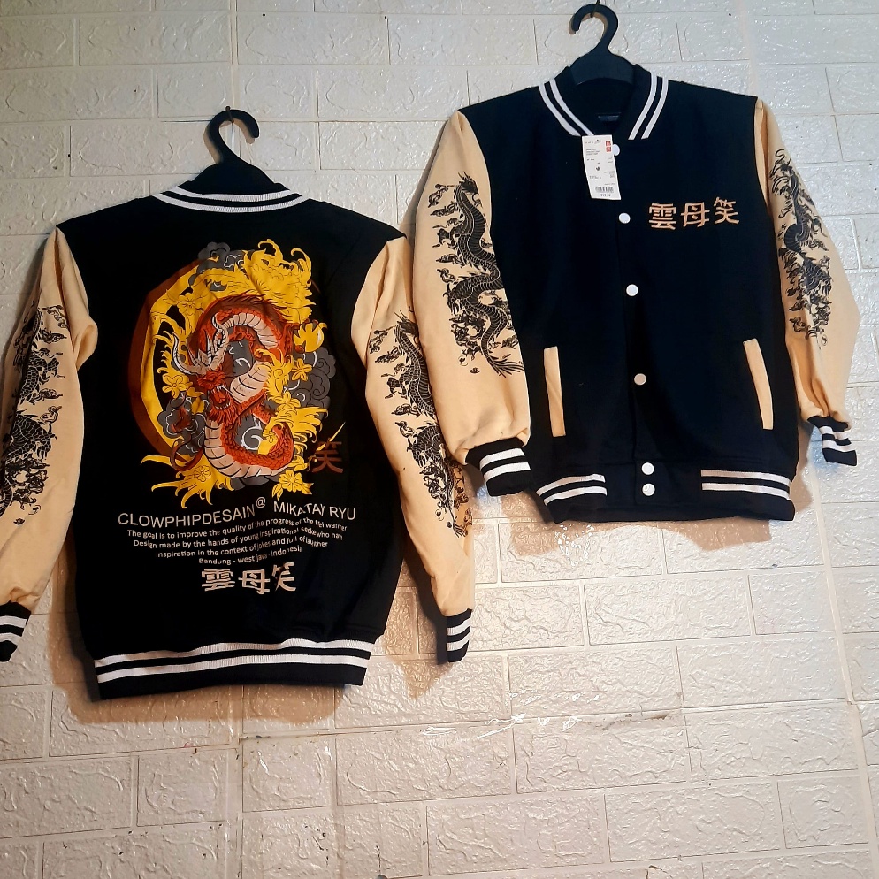 ART B5A Jaket Baseball Varsity Terbaru  Jaket Varsity Naga MMPHIS  Jaket Baseball Naga MEMPHIS  Jake