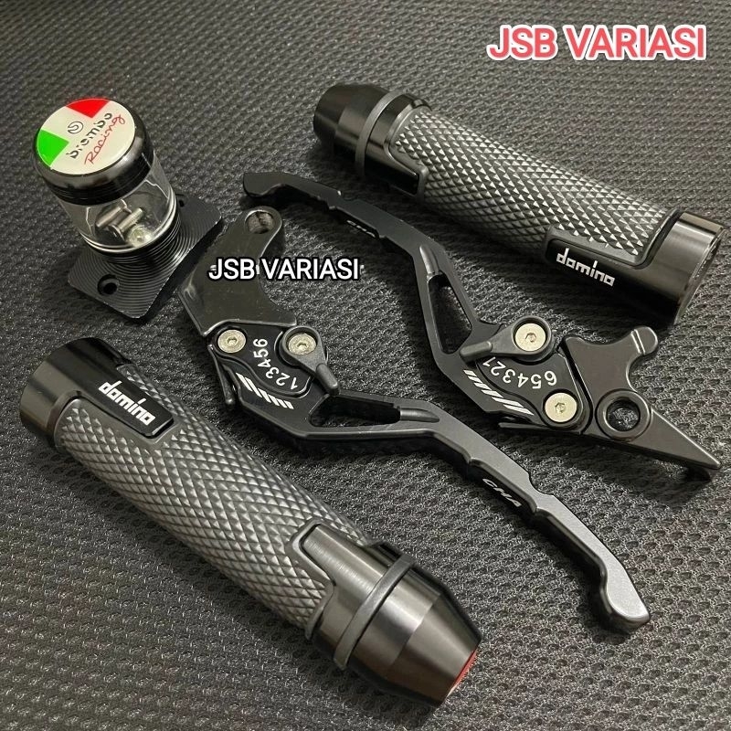 Paket 3in1 / Handle CNC model Rizoma + Handle rem CNC + Tutup tabung master Rem CNC variasi / Vario 