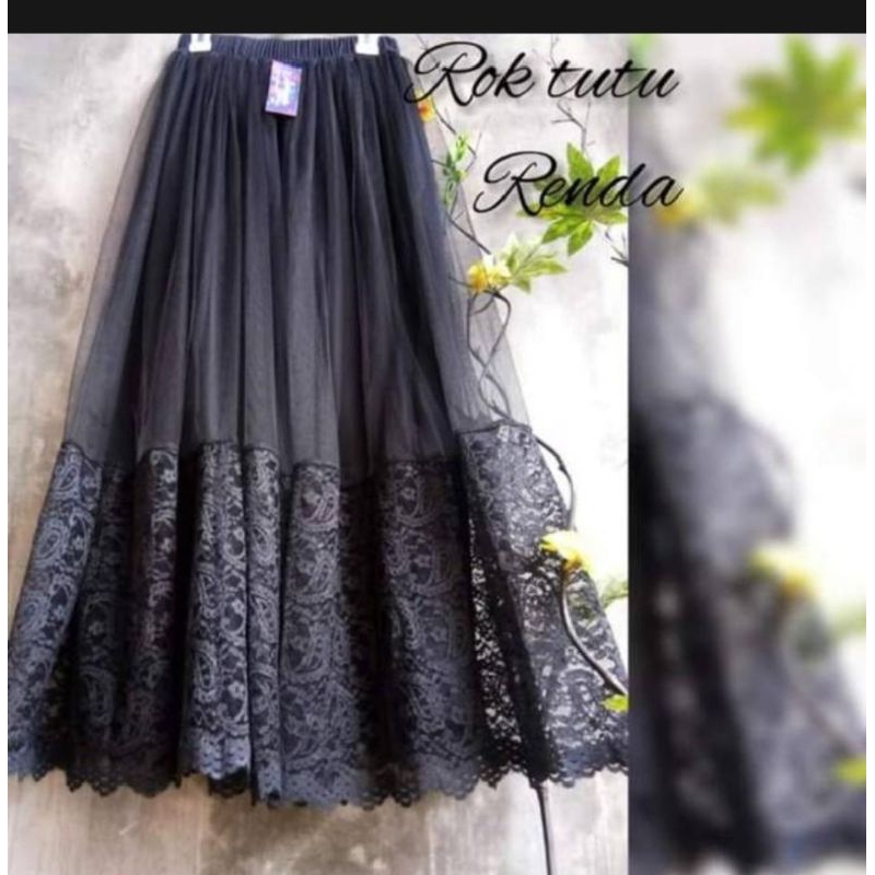 rok tutu renda bawah/rok kerja/rok tutu burkat dewasa/rok tutu terbaru