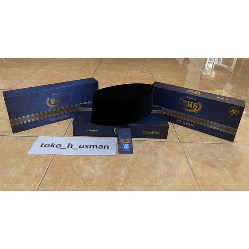 Kopiah Peci Songkok BHS AC No 4 5 6 7 8 9 10 11 Tinggi 8 9 10 Dijamin Asli 100% Original
