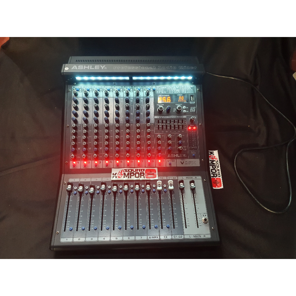 MIXER ASHLEY V8FX 8 CHANNEL USB V8FX 256 DSP