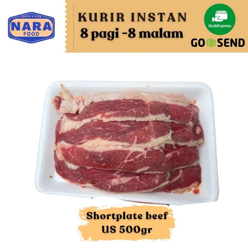 Beef Shortplate AUS slice daging sapi 500gr