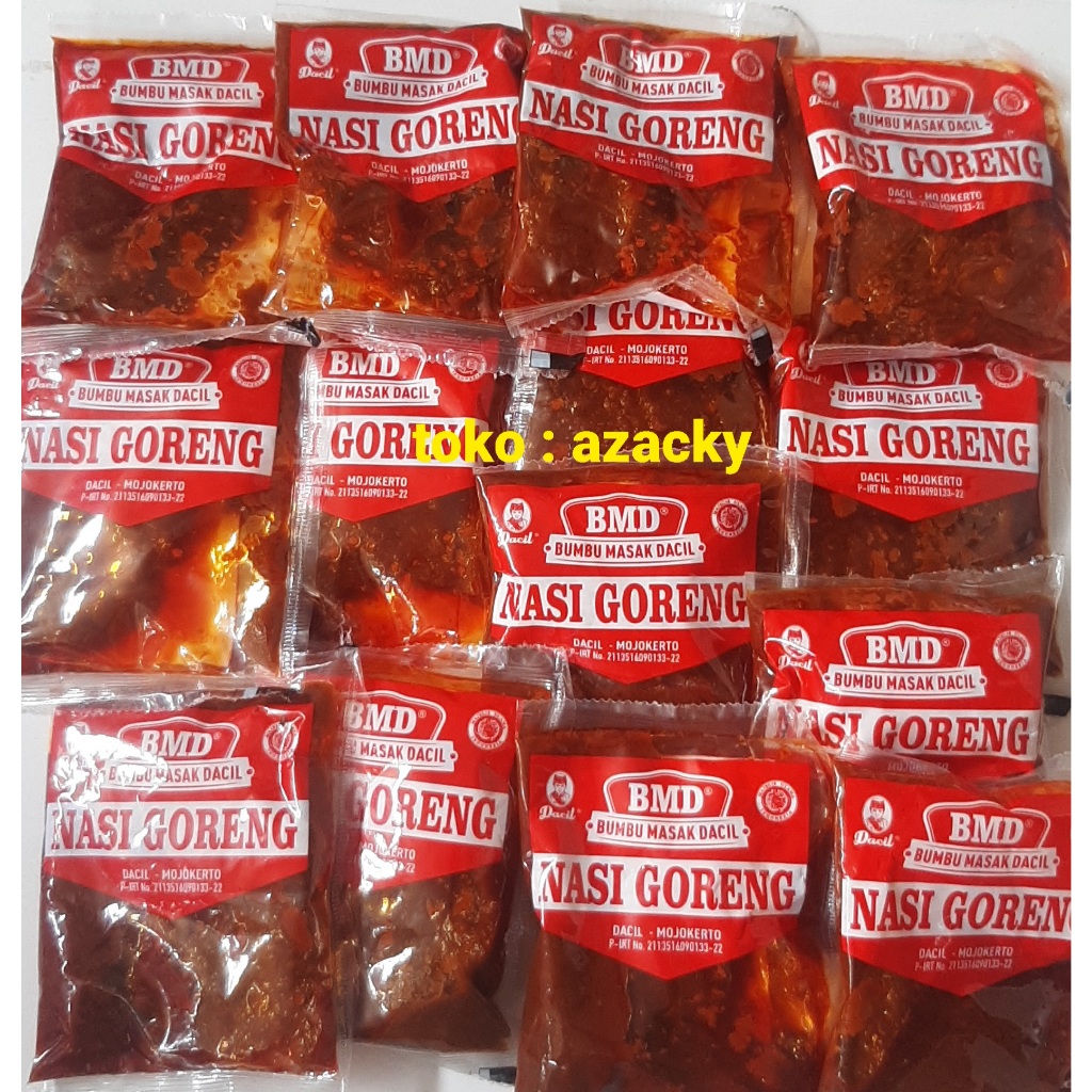 

bumbu masak nasi goreng untuk 2 porsi dari bumbu masak instan dacil bukan bmm machmudah