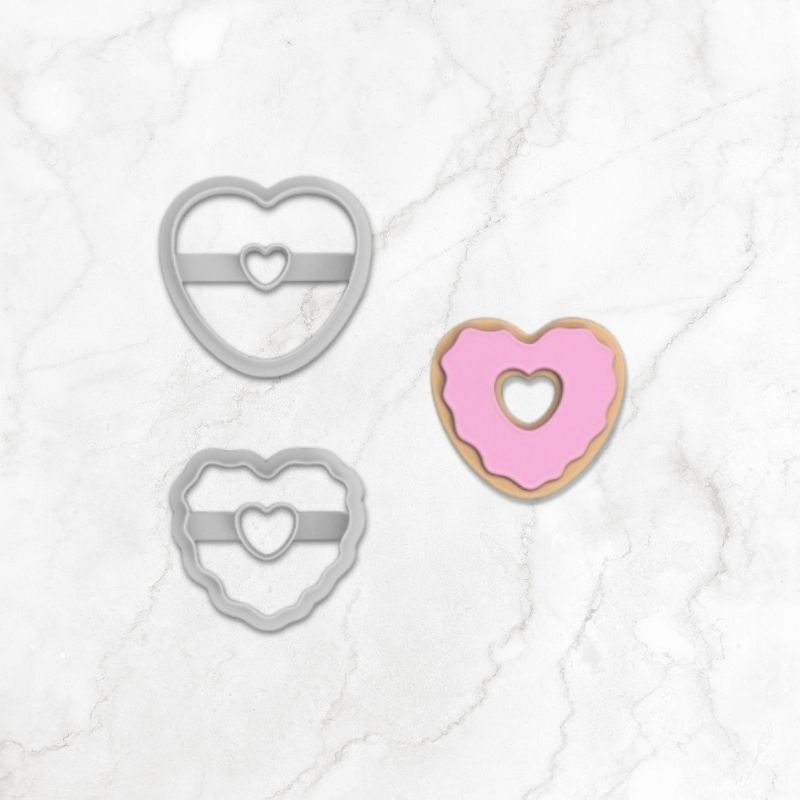 

Donut Heart Valentine | Polymer Clay Cutter | Cetakan Anting | Alat Clay | Parira Cutters