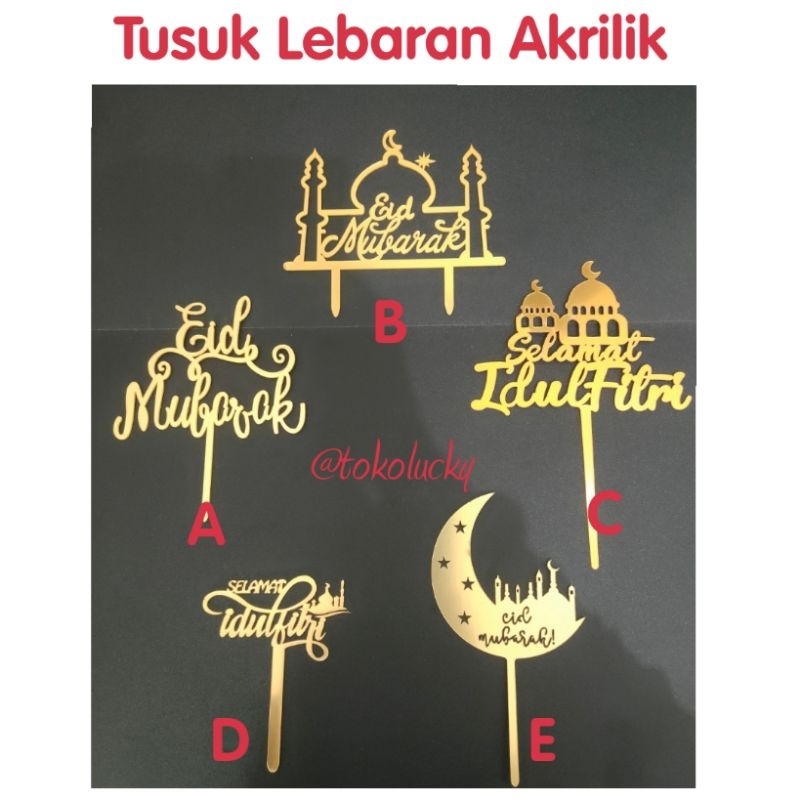 

Tusuk acrilic lebaran/akrilik lebaran/acrilic idul fitri