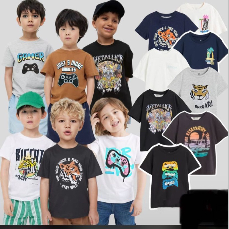 Kaos anak laki laki hm