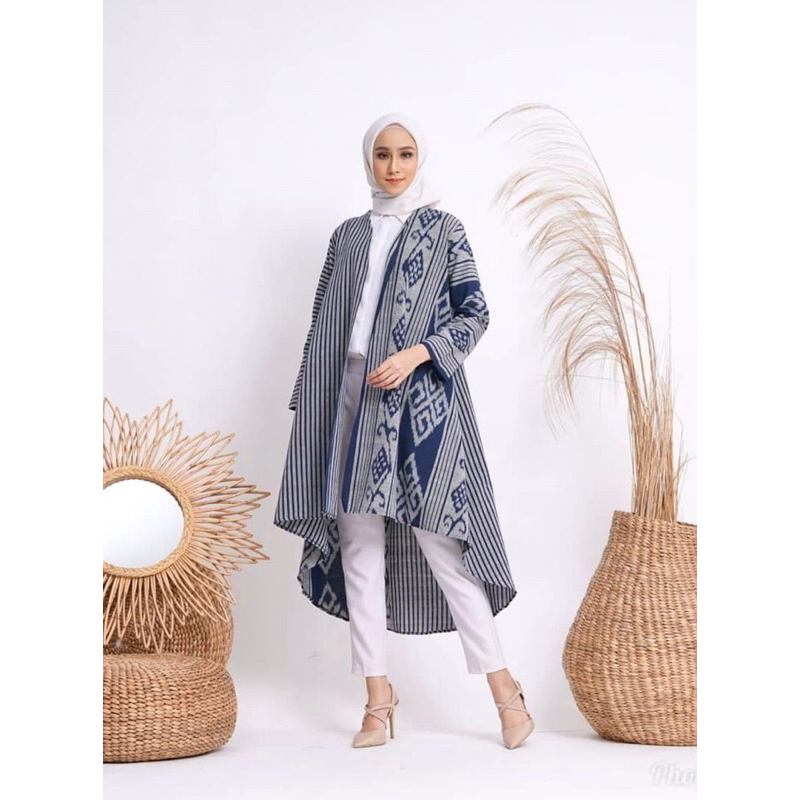 TENUN_GAYA Outer tenun wanita Aline Outer jumbo Outer All Size baju tenun jepara fashion wanita atas