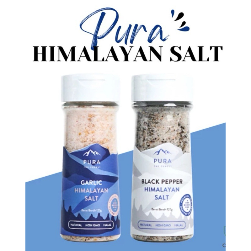 

Pura Himalayan BOTOL Pura garam himalaya mpasi Salt Pura Himalayan Pepper Garlic