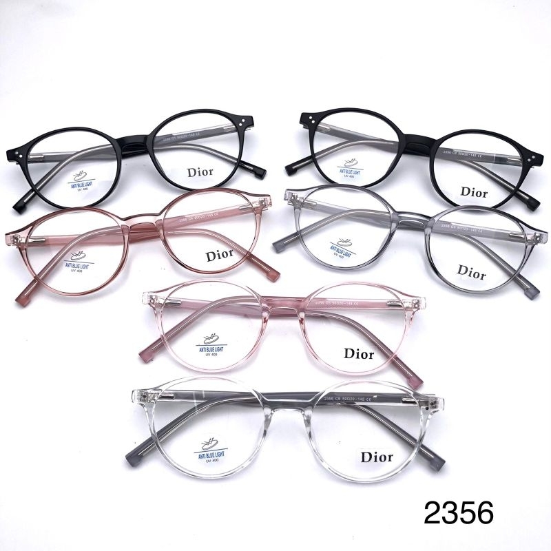 Nnkacamata frame oval plastik pria wanita 2356