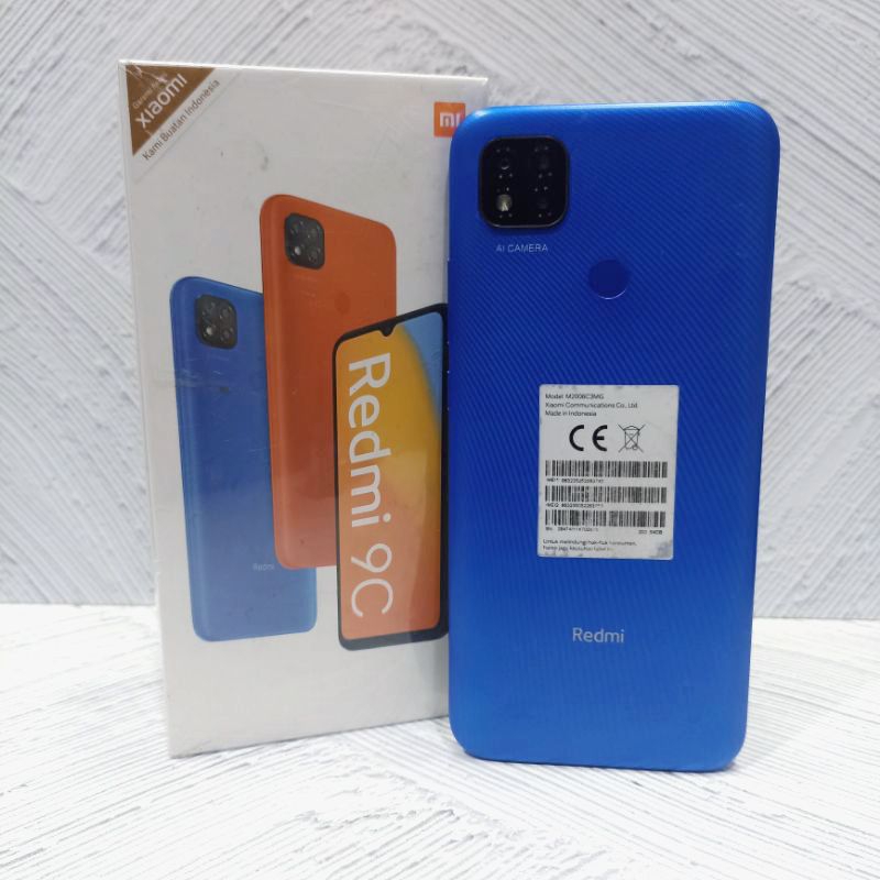 Redmi 9C 4/64 GB Handphone Second Bekas Fullset