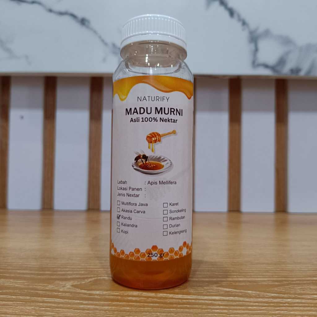 

Madu Murni Asli 100% Nektar Bunga Randu Tanpa Campuran Langsung Petani 250 Gram