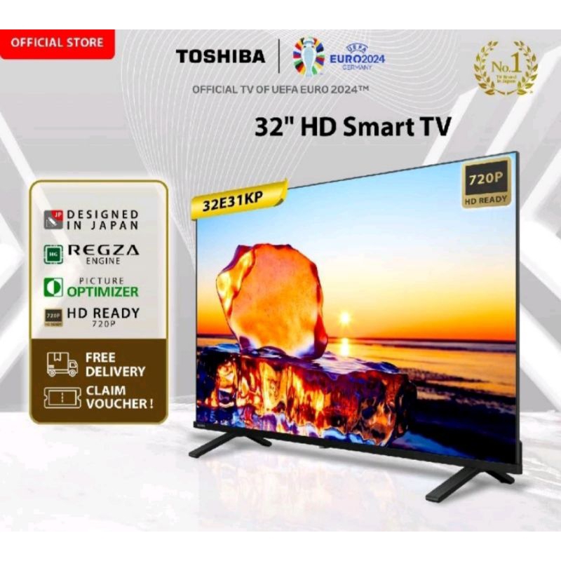 TV LED TOSHIBA SMART 32 INCHI YOUTUBE-NETFLIX-WIFI-SIARAN DIGITAL