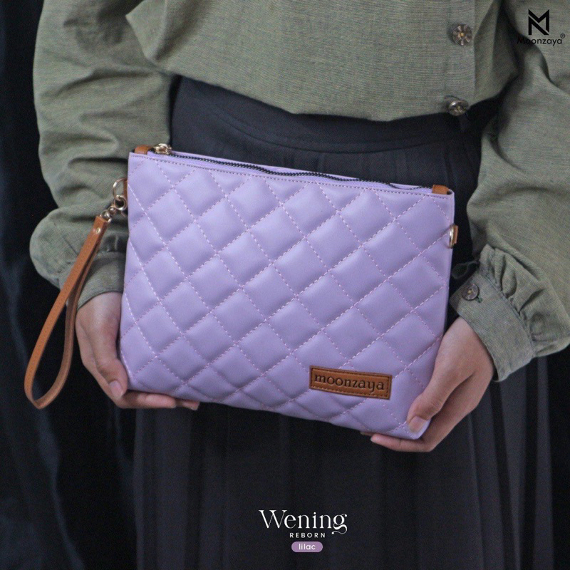 CLUTCH WENING REBORN TALI PANJANG TAS TANGAN WANITA MINIMALIS BY MOONZAYA