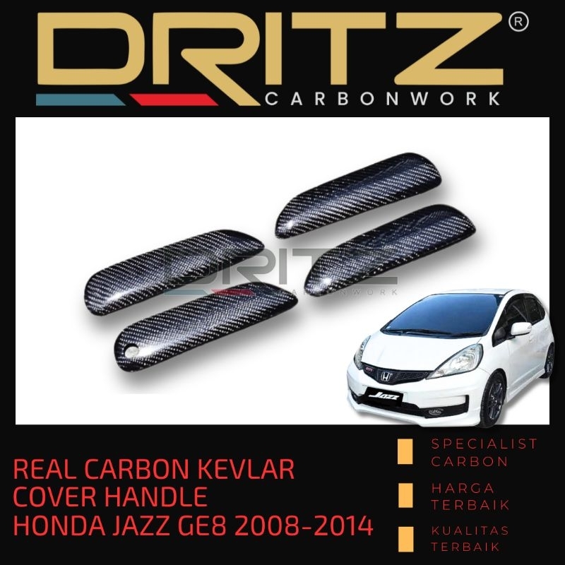 Carbon Cover Handle Honda Jazz Ge8 2008- 2014 karbon kevlar