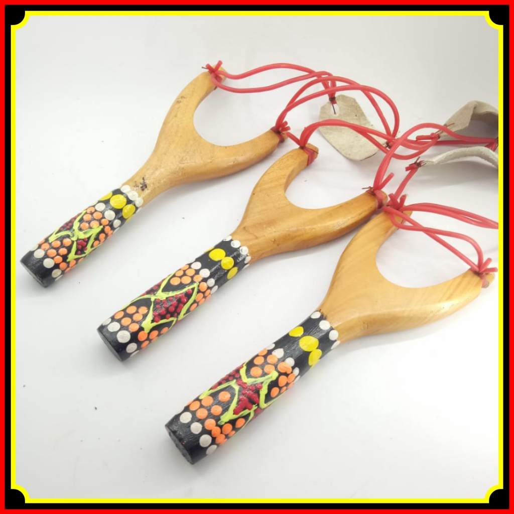 Ketapel Kayu Plintengan Kayu Painting Mainan Tradisional Anak Murah, Kuat dan Awet