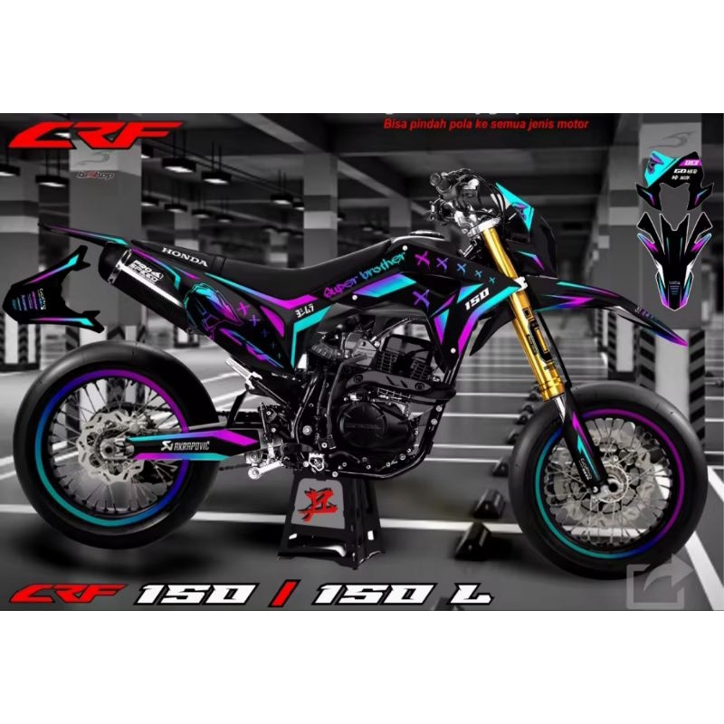 stiker decal CRF full body Gradasi warna