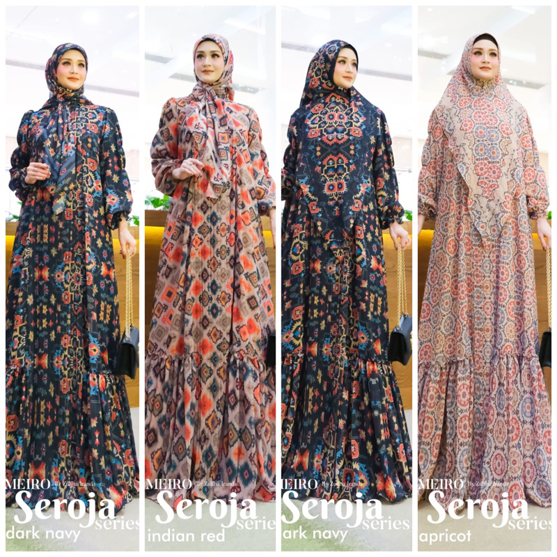 Gamis syari original by omeiro terbaru - gamis syari set khimar omeiro - gamis syari set scarf omeir