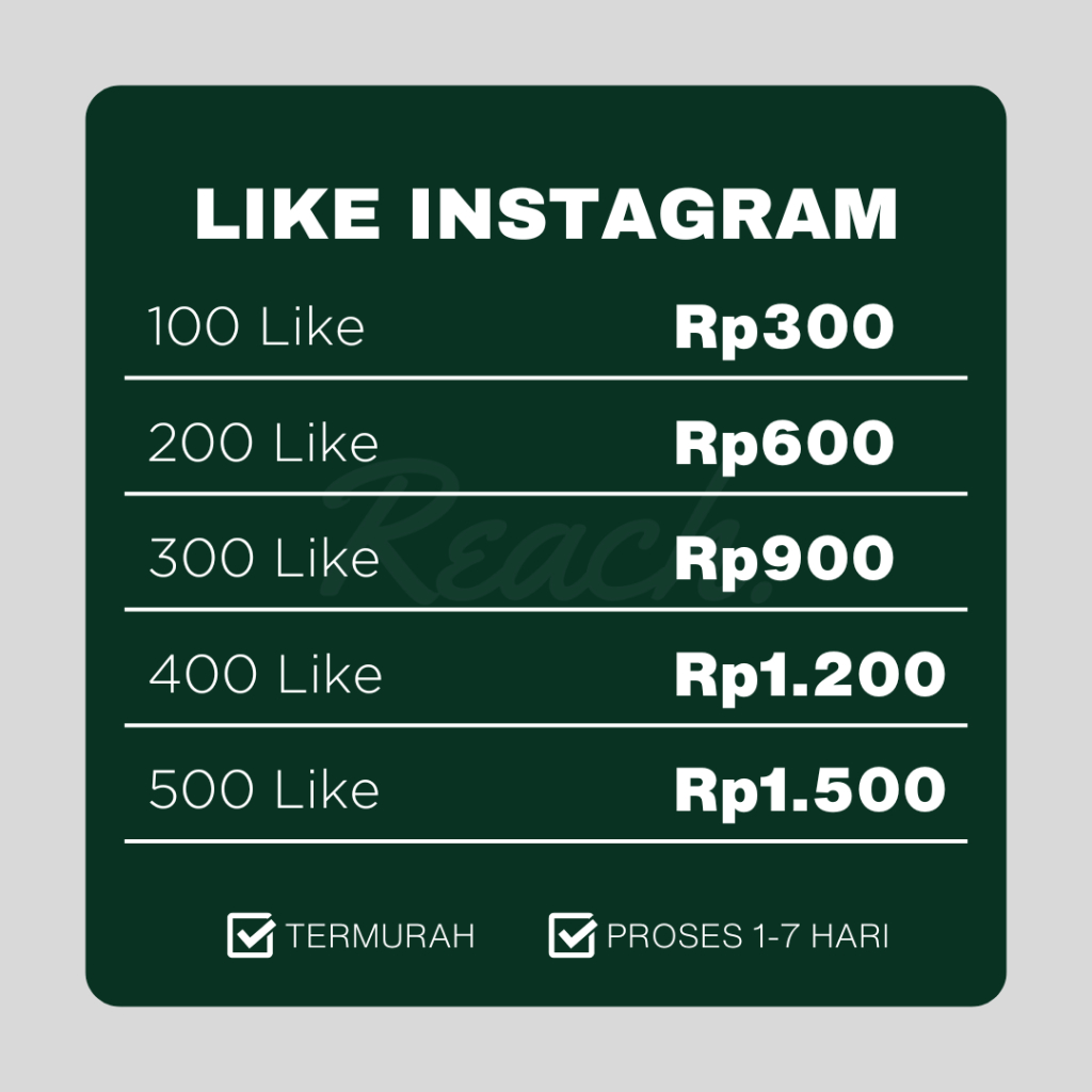 Tambah Suka Like Instagram Reels / Likes Instagram / Instagram Reels Like Global High Quality