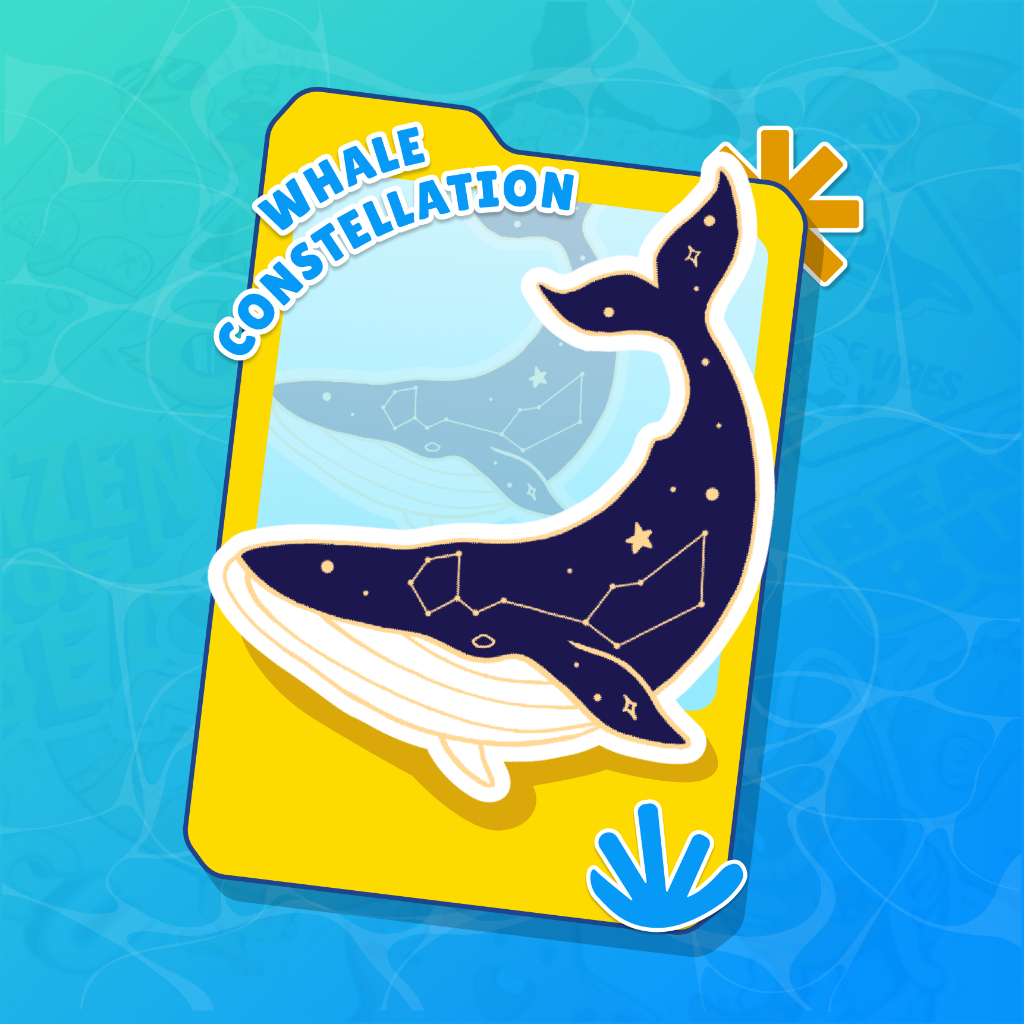 

Seaside Finds - Whale Constellation Sticker