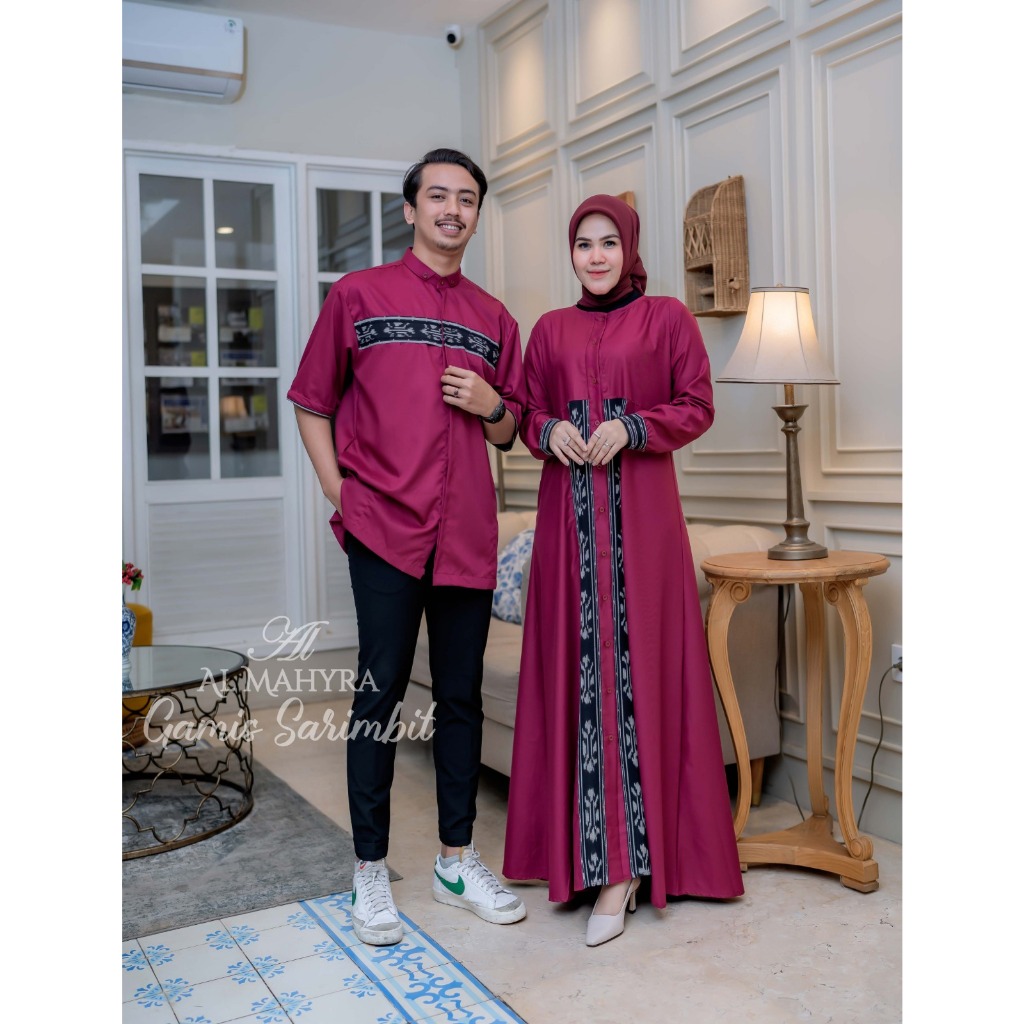 Gamis Almaira  Couple Suami Istri Terbaru 2024 / Dress Toyobo Fodu Premium Original / Gamis Couple L